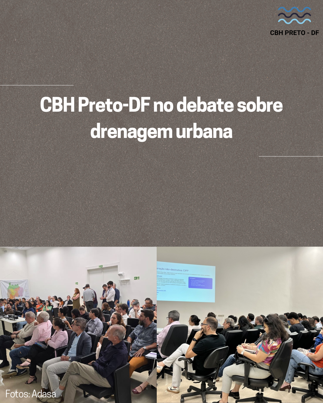 CBH Preto-DF no debate sobre drenagem urbana