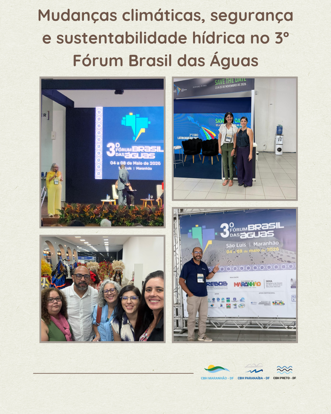 Mudanças climáticas, segurança e sustentabilidade hídrica no 3º Fórum Brasil das Águas