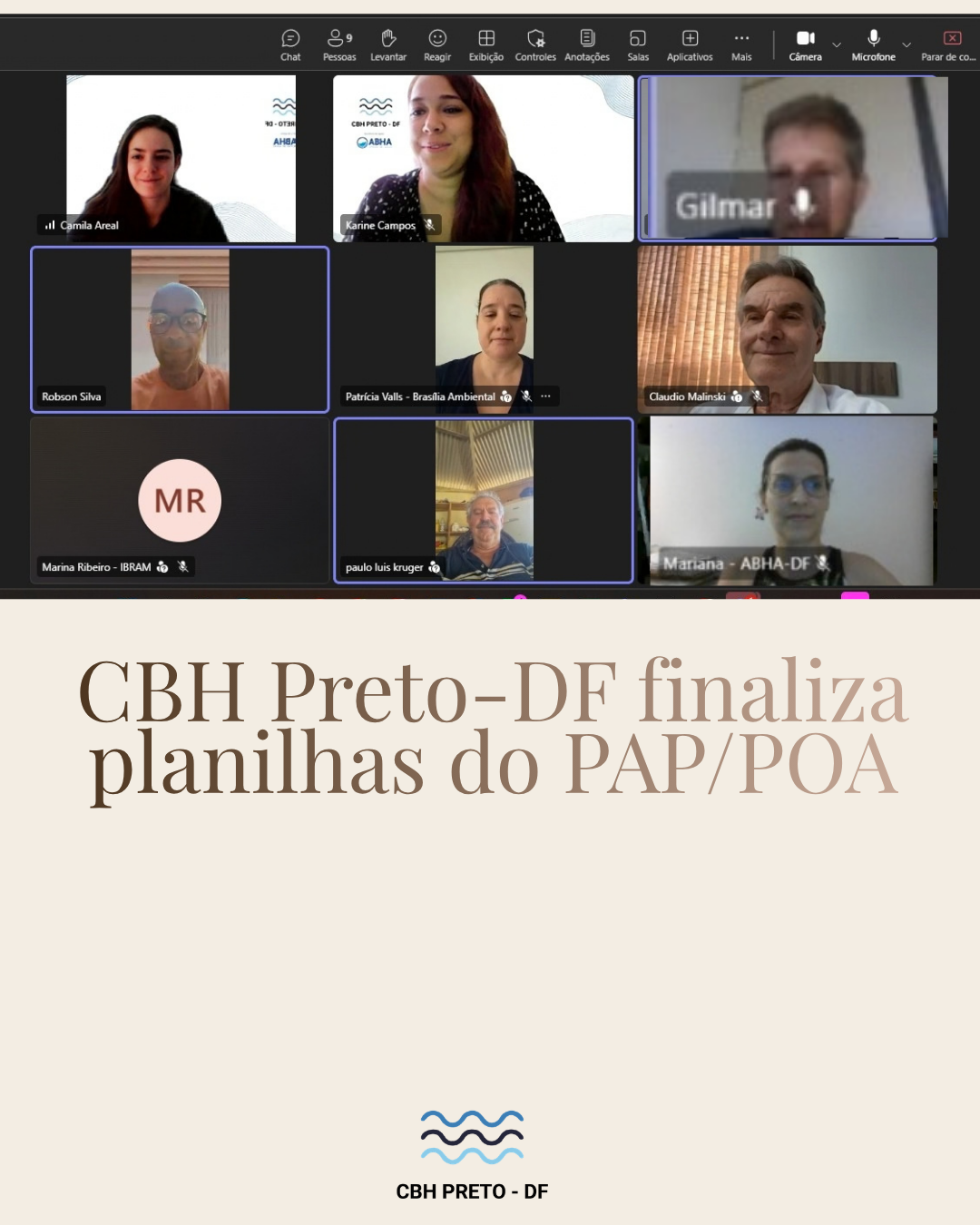 CBH Preto-DF finaliza planilhas do PAP/POA
